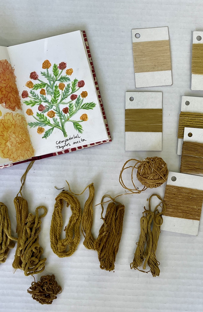 Los textiles naturalistas de Isabel Infante: creaciones que hablan de biodiversidad, cultura y territorio