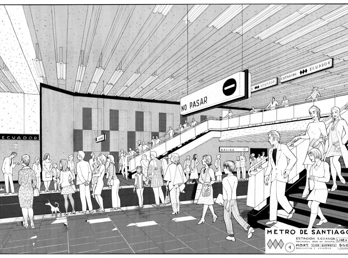 “En tránsito”, la muestra que celebra 50 años de diseño en el Metro de Santiago